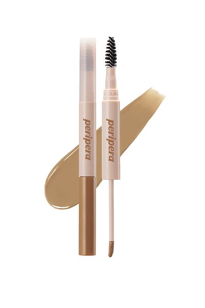 PERIPERA Long-Lasting Intense Pigmented Eyebrow Gel Peripera Speedy Drawing Longwear Brow (02 Ash Brown)