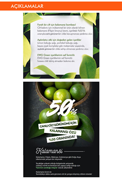 Missha Filipin Limonu İçeren Nemlendirici Ve Aydınlatıcı Krem 50g A'PIEU Kalamansi Cream