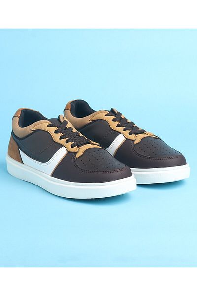 Pine kids Slip On Casual Shoes Color Block - Brown