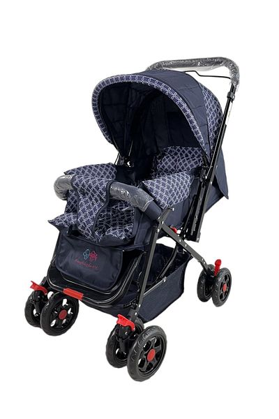 BabyCara عربة أطفال بريميوم من عمر 0 إلى 3 سنوات بمقبض قابل للعكس ومظلة خفيفة الوزن