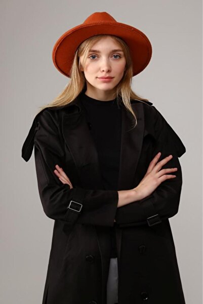 Jamila Astarlı Pamuklu Kadın Trençkot-kap