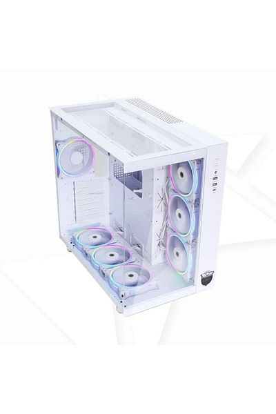 ASA ODYSSEY White with 7 ARGB Fans Mid-Tower Case
