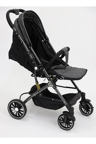 BabyCara Ultra Lightweight Baby Stroller Grey Frame Compact Folding For Travel Cabin