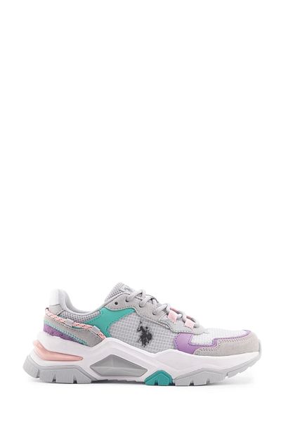 U.S. Polo Assn. Πόλο Ασν. Γυναικεία παπούτσια Vincent - Γκρι λιλά πράσινα παπούτσια περπατήματος