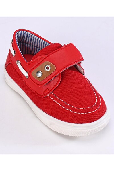 Babyoye Casual Shoes With Velcro Closure - Red