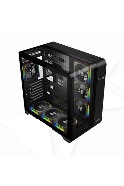 spear Gaming MEER PRO ATX 7 ARGB Fan Black