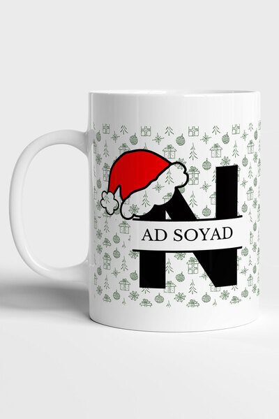 GRN TASARIM Tüm İsimlere Uygun Kişileştirilebilir Yılbaşı Hediyelik Baskılı Kupa