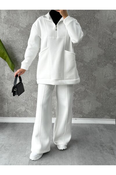 modabetce PREMIUM Set trening dama cu jumatate de fermoar 3 fire