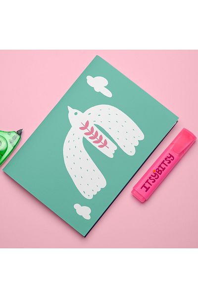 itsybitsy دفتر ملاحظات مقاس 15x21، ورنيش، 40 صفحة - سلسلة Bird of Life