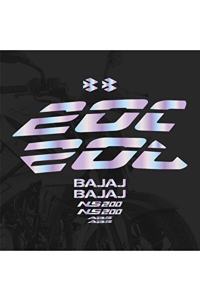 Depozee Bajaj NS200 Sticker Hologram Set Motosiklet Etiket Modeli