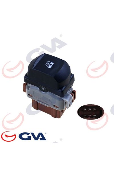 GVA Megane Ii Front Right Single Window Opening Switch - Passenger