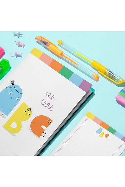 itsybitsy مجموعة دفتر الملاحظات وحامل الملاحظات - سلسلة سرير ألفا