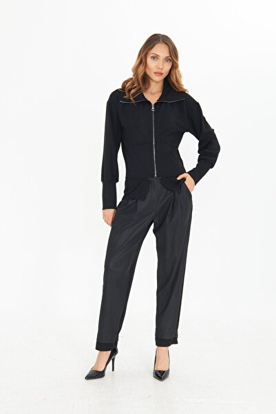 LAMANTE SİYAH TRİKO CEKET