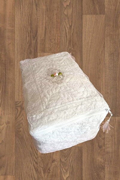 Butik 2' Li Kazak Hurcu Kadife Püsküllü Fransız Güpürlü 30x50cm