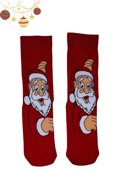 PJ & Me Set of 3 Christmas Socks with Cute Santa Claus Figure