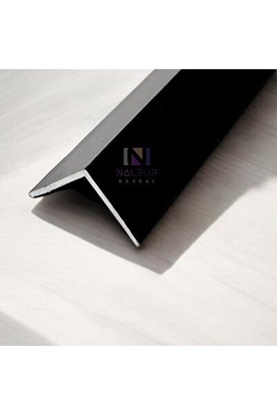 Nalbur Bakkal Alüminyum Köşe Profili Alüminyum Köşebent Siyah L Profil ( 1 Cm X 1 Cm X 300 Cm) 3 Mt