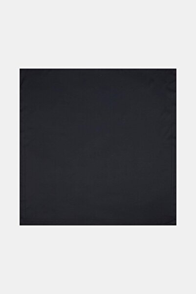 Vakko Düz Tivil İpek Eşarp 40894-Lacivert