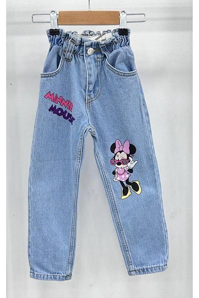 YİGİT BUTİK Yigit Boutique Minnie Printed Girls' Trousers