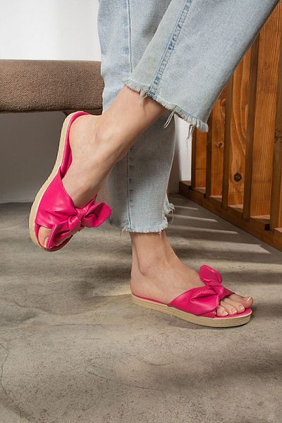 MOJO Bow Detailed Women's Summer Slippers - Casual Slippers