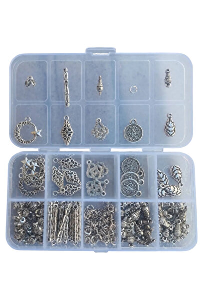 THAD Σετ μεταλλικών υλικών για την κατασκευή φούντας χάντρες προσευχής μπορεί να κάνει 25 τεμάχια φούντα