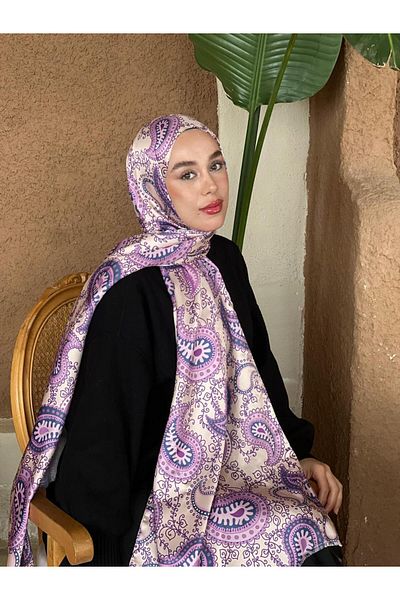 Modakaşmir Chintz Patterned Silky Shawl