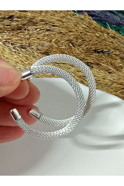 mos&more Silver Ring Brand Medium Size Women's Earrings