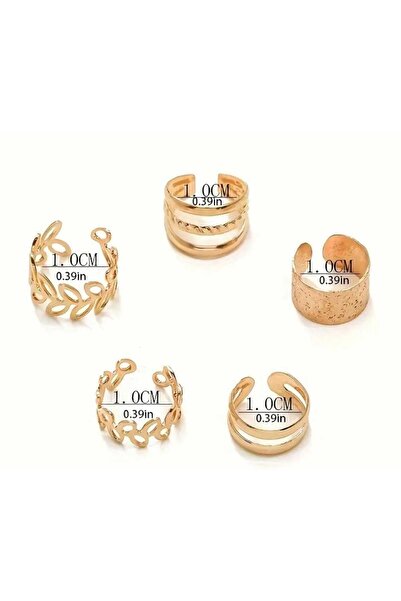 Beyna Şık ve Çekici 5 Parça Takı Seti,Moda Kulak Manşetleri