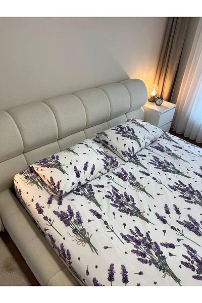 BAHİRA HOME Double - Fitted Sheet with Elastic and Pillow Cover