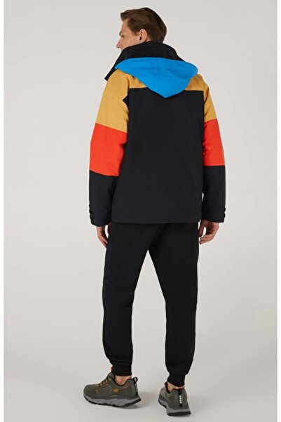 SKECHERS S242065 M Outerwear Coated Jacket Erkek Günlük Mont SİYAH