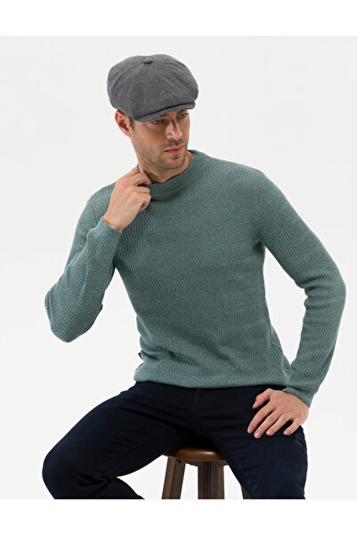 Pierre Cardin Green Slim Fit Crew Neck Knitwear Sweater 50260296-Vr054