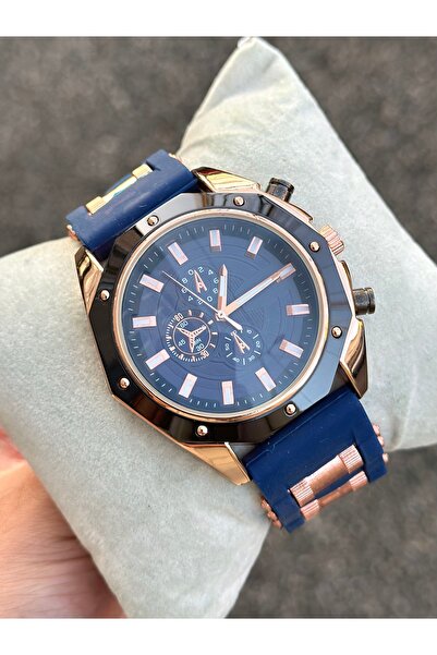 pierrose Lacivert Silikon Kordon Erkek Kol Saati