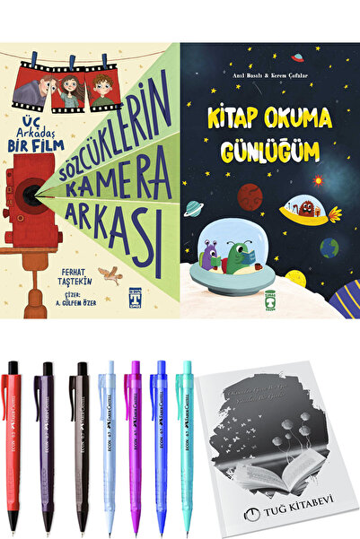 Timaş Yayınları Kitap Okuma Günlüğüm ve Sözcüklerin Kamera Arkası 2li Set + H...
