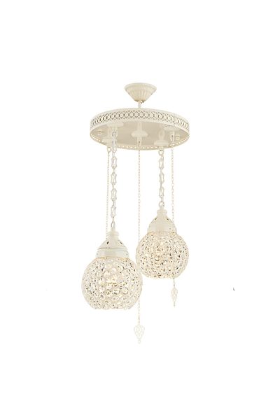 Homelux Andrea clas chandelier 2 arms 14002, 2xe27, 30x30x55 cm, 60 w, cream