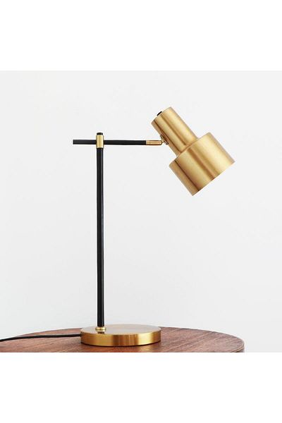 Homelux Lampa de birou Alistair, 18x18x53 cm, e27, 60 w, metal, auriu/negru