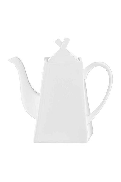 Homelux Cana cafea/ceai, portelan, 750 ml, alb, Kubiko