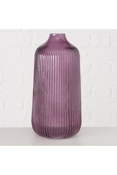 Homelux Vaze Decorative Silvi, 11x11x21 Cm, Sticla, Violeta