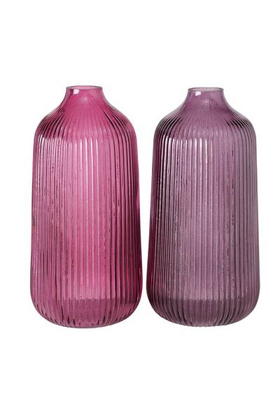Homelux Vaze Decorative Silvi, 11x11x21 Cm, Sticla, Violeta
