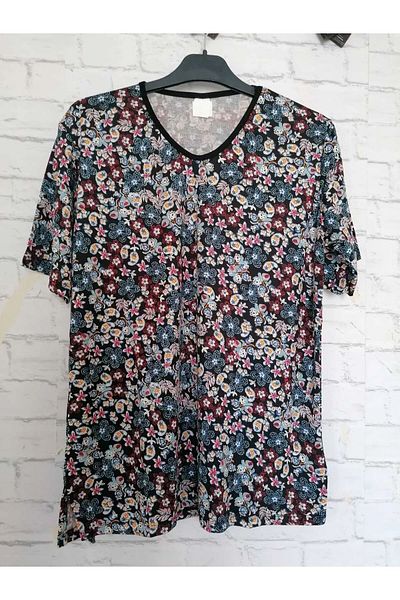 anne moda ankara Κοντομάνικο μπουλόνι από λεπτό ύφασμα βισκόζης