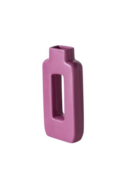 Homelux Vaza decorativa Renne, 8,5x13 cm, ceramica, mov