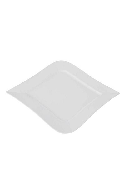 Homelux Farfurie de Servire, Patrata, Portelan, Alb, 31 Cm, Fala