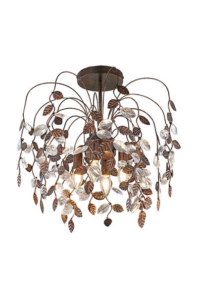 Homelux Napoli Ceiling Light, Metal, Rust, 4xe14, 28 W Excl