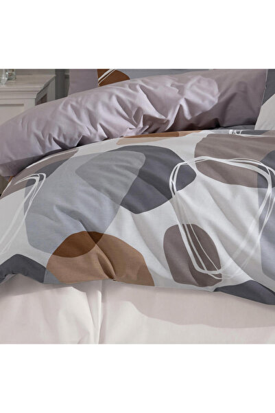 Homelux Pandora Home 2 Person Bedding, 100% Ranforce Cotton, Beige, White