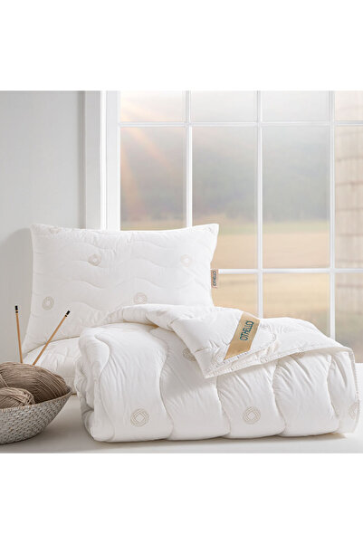 Homelux Woolla Duvet 155x215 cm, 100% cotton, filling 50% British wool, 50% microfiber, white