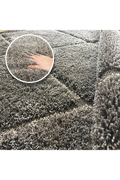 Homelux Courtney Carpet, Shaggy, Rectangular, 80x150, Ben Ourain Type, Brown, Polypropylene