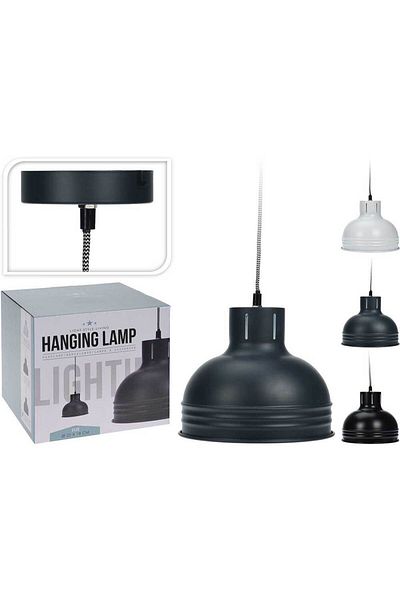 Homelux Metal Pendulum, Dim. 22x18cm, E27 Socket, Available In 3 Colors