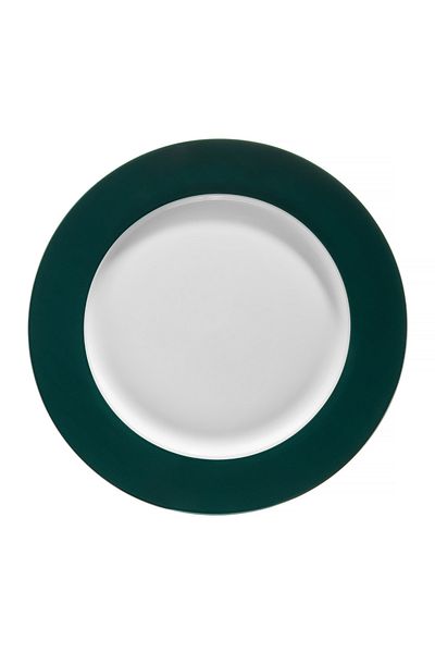 Homelux Farfurie din portelan, argintiu, verde/alb, 27 cm, Aura G