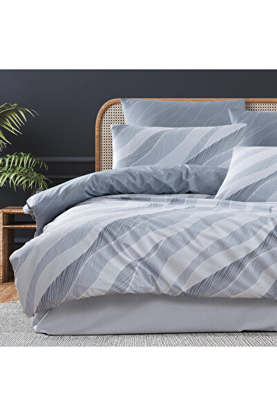 Homelux Lenil Home 2 Person Bedding, 100% Ranforce Cotton, Blue