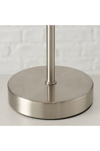 Homelux Veioza Glory, 18x18x40 Cm, E14, 40 W, Metal/textile, Gray/silver, Model 2