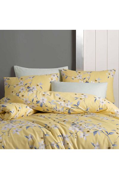 Homelux Bedding For 2 Persons At Home Yesim, 100% Cotton Ranforce, Yellow
