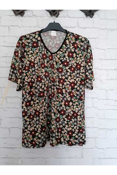 anne moda ankara Short Sleeve Thin Viscose Buluz